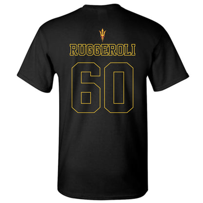 Arizona State - NCAA Football : Alexander Ruggeroli - Blackout Classic Shersey T-Shirt-1