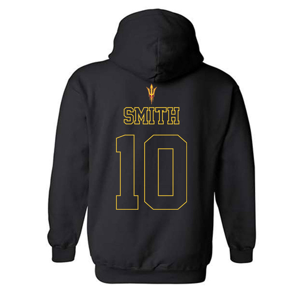 Arizona State - NCAA Football : Clayton Smith - Blackout Classic Shersey Hooded Sweatshirt-1