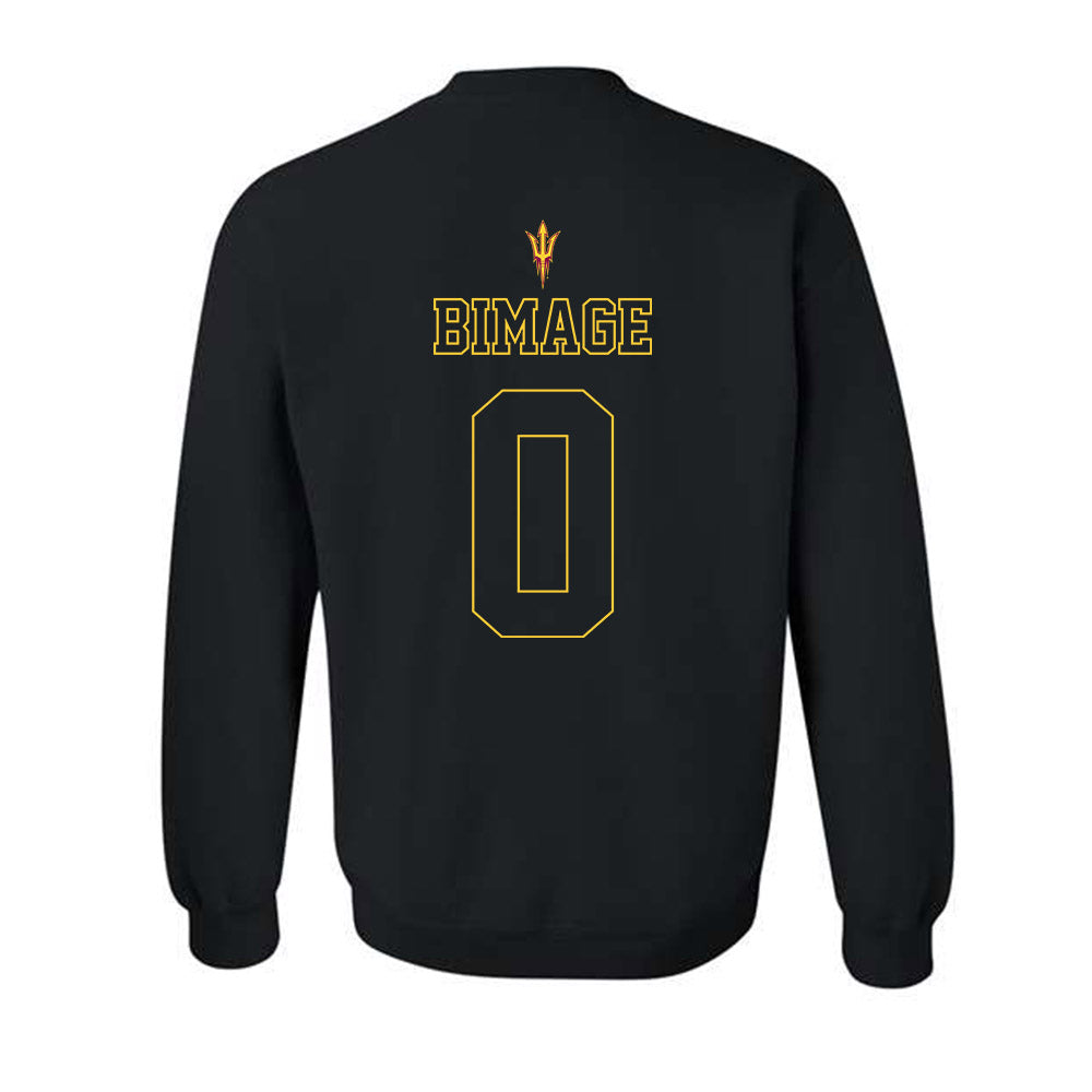 Arizona State - NCAA Football : Rodney Jr Bimage - Blackout Classic Shersey Crewneck Sweatshirt-1