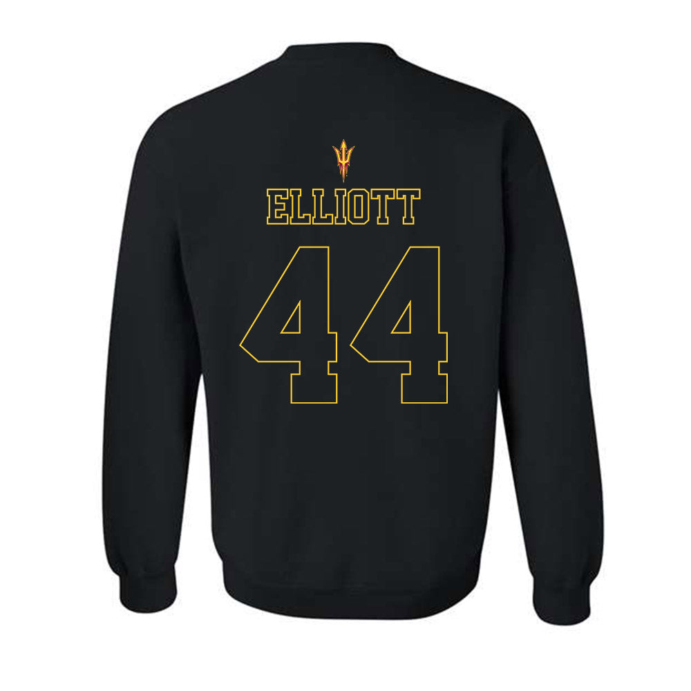 Arizona State - NCAA Football : Keyshaun Elliott - Blackout Classic Shersey Crewneck Sweatshirt-1
