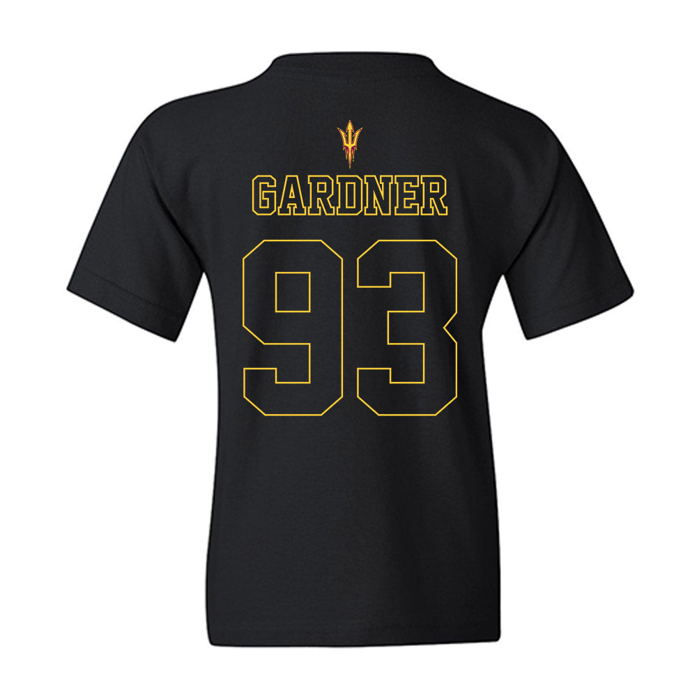 Arizona State - NCAA Football : My'Keil Gardner - Blackout Classic Shersey Youth T-Shirt-1
