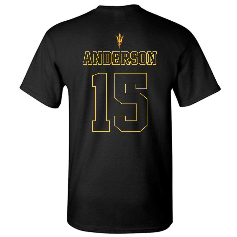 Arizona State - NCAA Football : Khamari Anderson - Blackout Classic Shersey T-Shirt-1