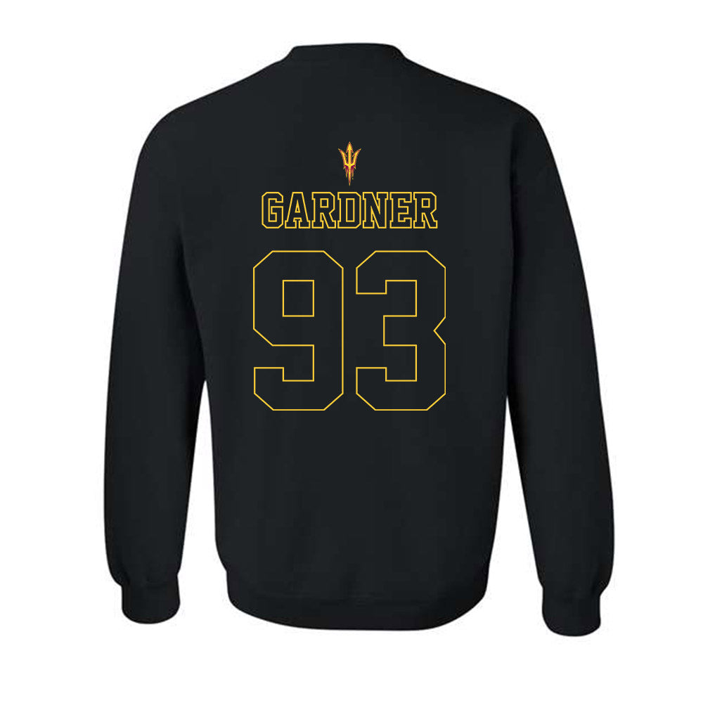 Arizona State - NCAA Football : My'Keil Gardner - Blackout Classic Shersey Crewneck Sweatshirt-1