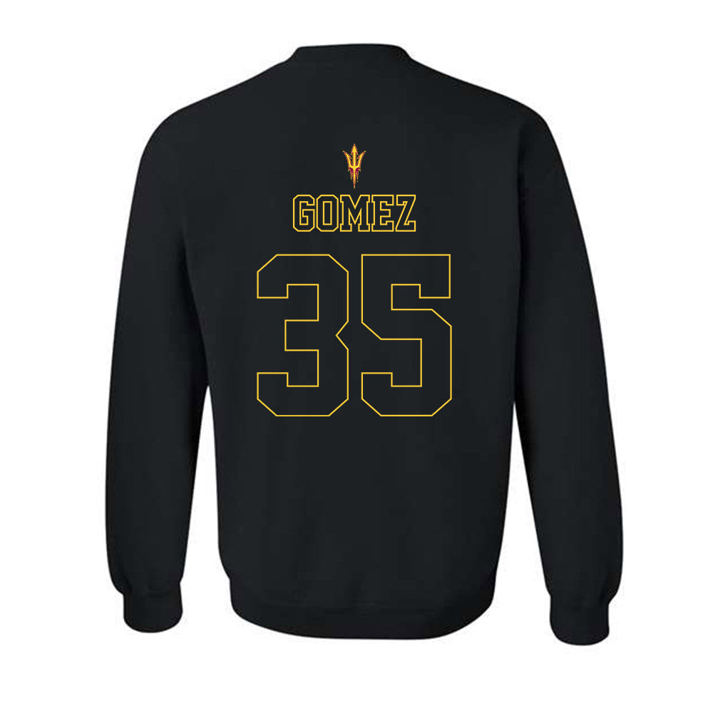 Arizona State - NCAA Football : Jesus Gomez - Blackout Classic Shersey Crewneck Sweatshirt-1