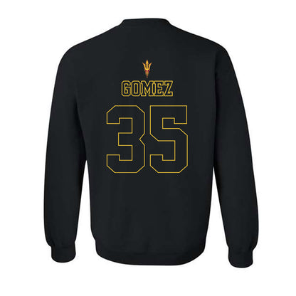 Arizona State - NCAA Football : Jesus Gomez - Blackout Classic Shersey Crewneck Sweatshirt-1