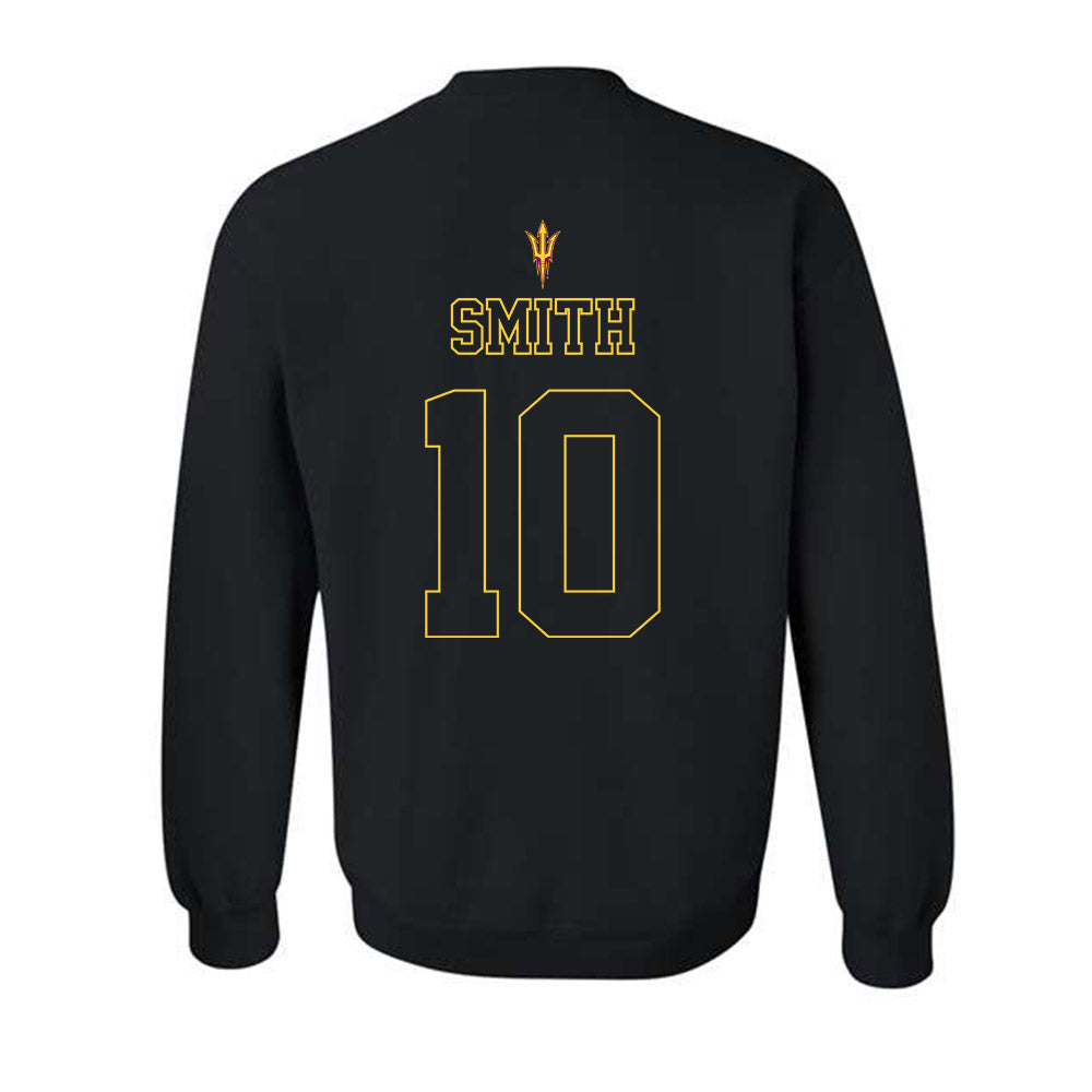Arizona State - NCAA Football : Clayton Smith - Blackout Classic Shersey Crewneck Sweatshirt-1