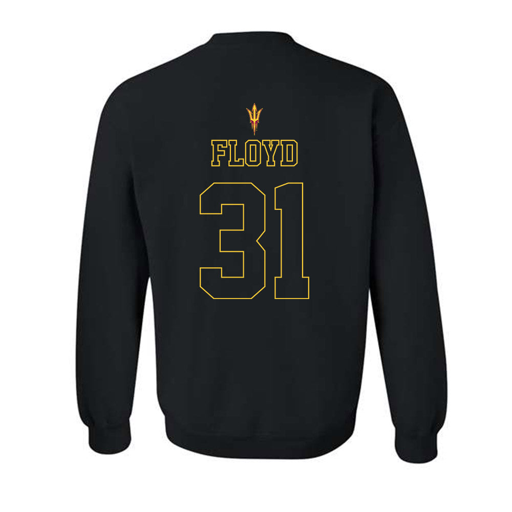 Arizona State - NCAA Football : Kanyon Floyd - Blackout Classic Shersey Crewneck Sweatshirt-1
