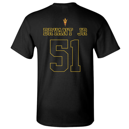 Arizona State - NCAA Football : Desean Bryant Jr - Blackout Classic Shersey T-Shirt-1