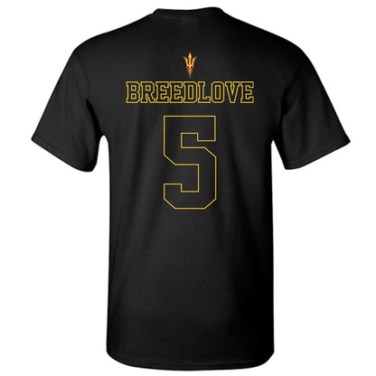Arizona State - NCAA Football : Kyndrich Breedlove - Blackout Classic Shersey T-Shirt-1