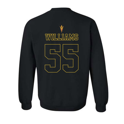 Arizona State - NCAA Football : Ramar Williams - Blackout Classic Shersey Crewneck Sweatshirt-1