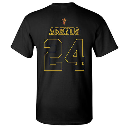 Arizona State - NCAA Football : Coleson Arends - Blackout Classic Shersey T-Shirt-1