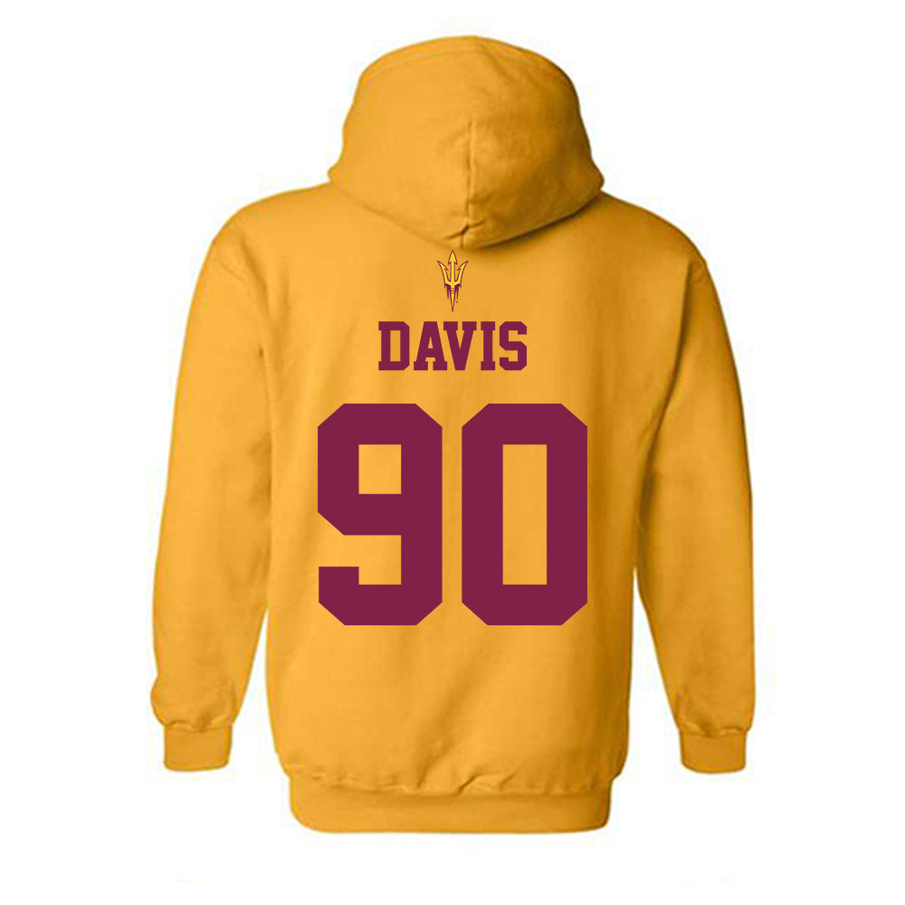 Arizona State - NCAA Football : Cade Davis - Generic Shersey Hooded Sweatshirt-1