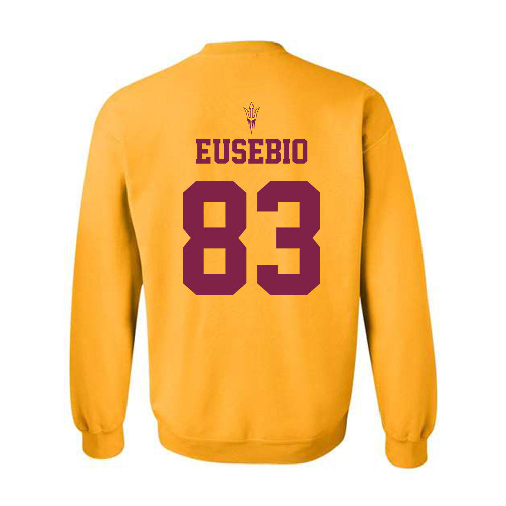 Arizona State - NCAA Football : Derek Eusebio - Homecoming and Salute to Service Crewneck Sweatshirt-1