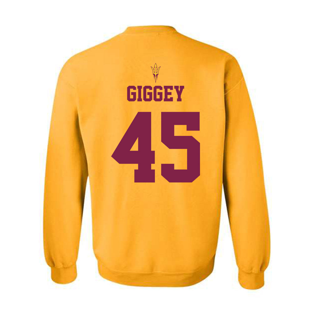 Arizona State - NCAA Football : James Giggey - Homecoming and Salute to Service Crewneck Sweatshirt-1