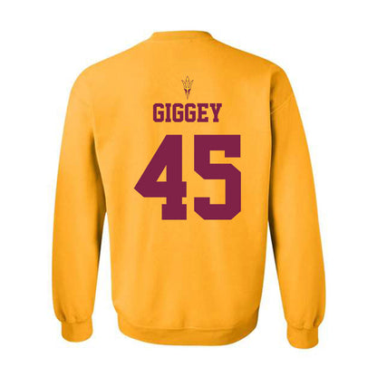 Arizona State - NCAA Football : James Giggey - Homecoming and Salute to Service Crewneck Sweatshirt-1