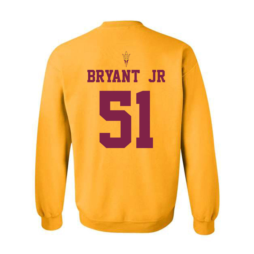 Arizona State - NCAA Football : Desean Bryant Jr - Homecoming and Salute to Service Crewneck Sweatshirt-1