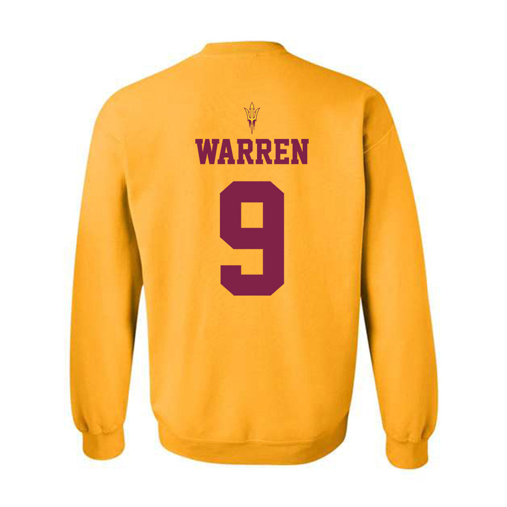 Arizona State - NCAA Football : Montana Warren - Homecoming and Salute to Service Crewneck Sweatshirt-1