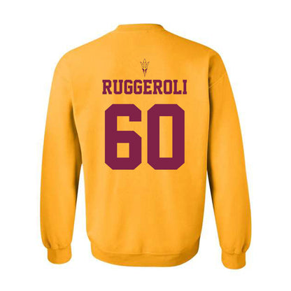 Arizona State - NCAA Football : Alexander Ruggeroli - Homecoming and Salute to Service Crewneck Sweatshirt-1