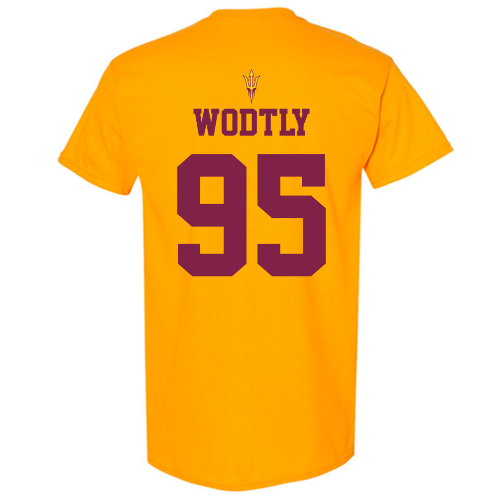 Arizona State - NCAA Football : Justin Wodtly - Homecoming and Salute to Service T-Shirt-1