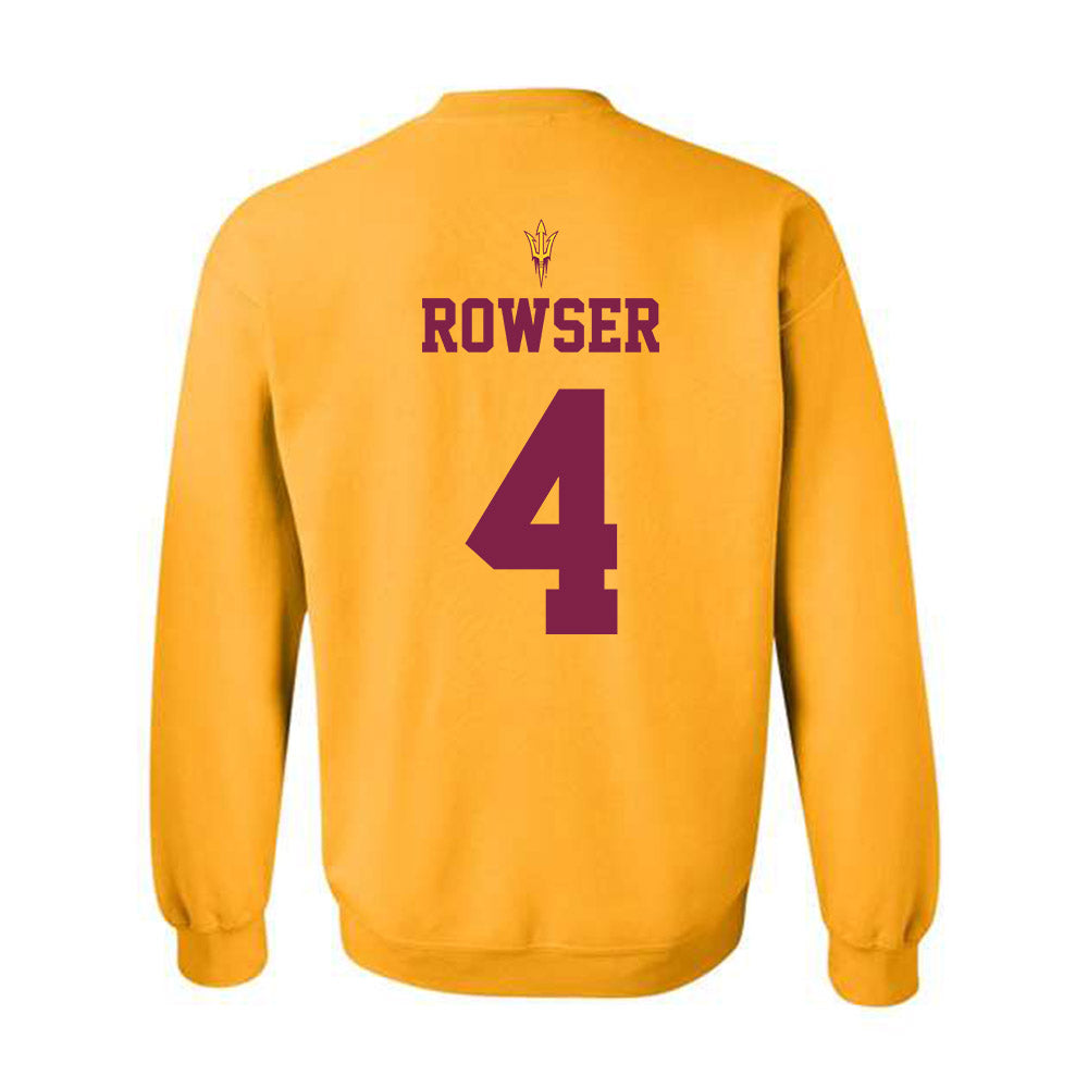 Arizona State - NCAA Football : Myles Rowser - Homecoming and Salute to Service Crewneck Sweatshirt-1