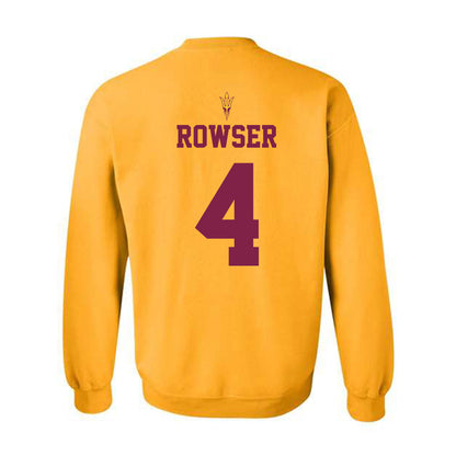 Arizona State - NCAA Football : Myles Rowser - Homecoming and Salute to Service Crewneck Sweatshirt-1