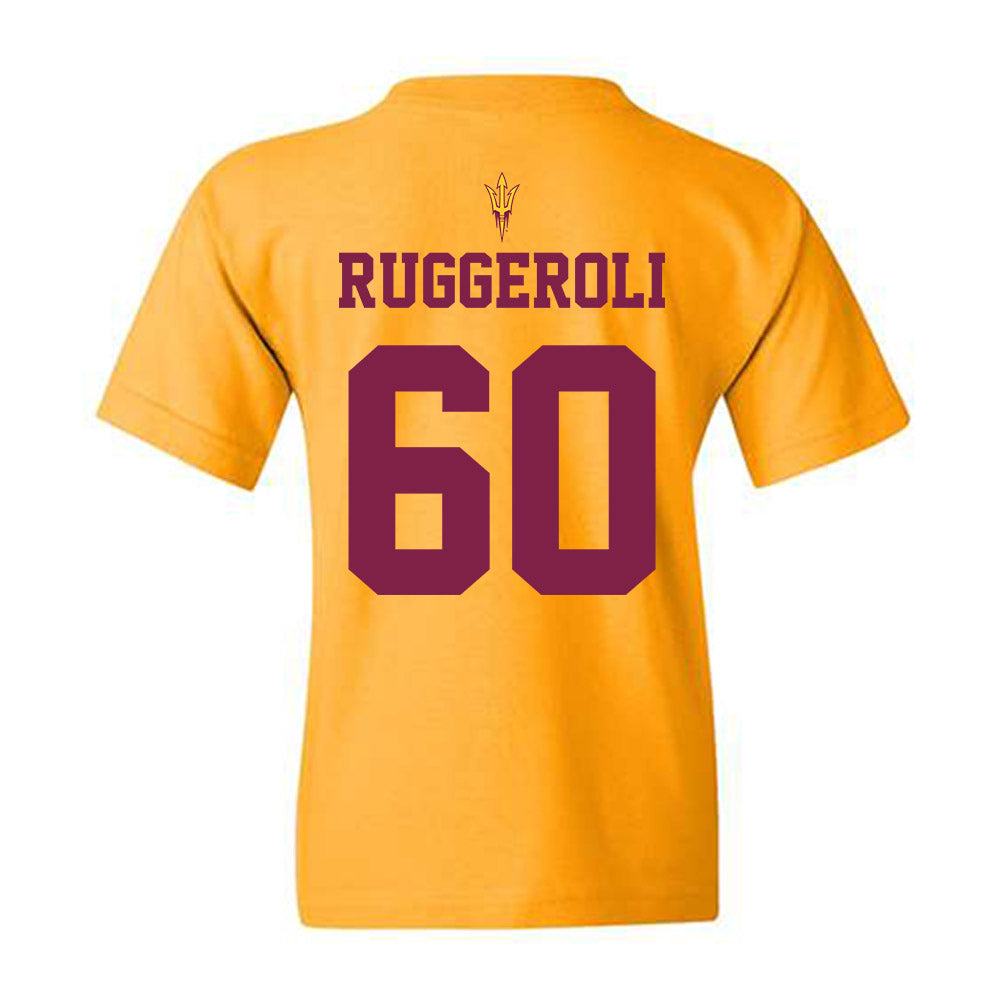 Arizona State - NCAA Football : Alexander Ruggeroli - Homecoming and Salute to Service Youth T-Shirt-1