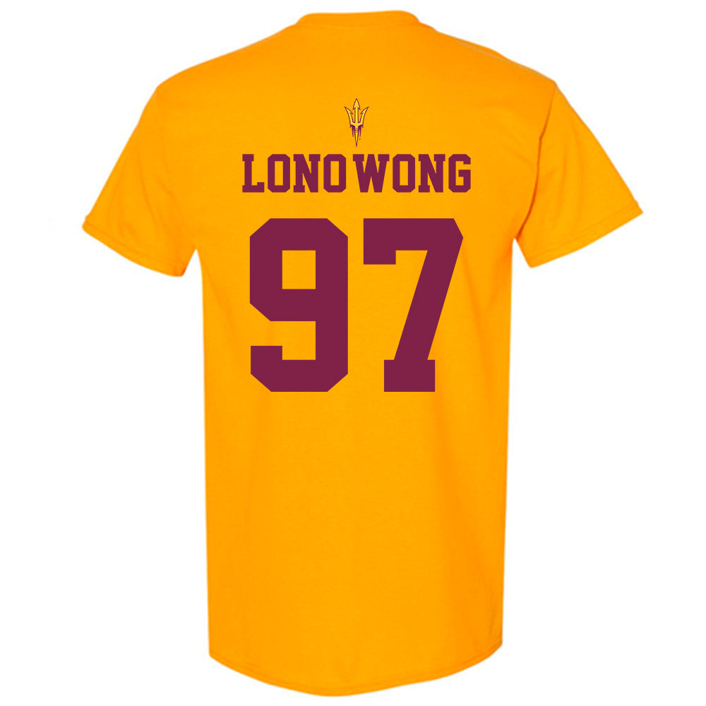 Arizona State - NCAA Football : Blazen Lono-Wong - Homecoming and Salute to Service T-Shirt-1
