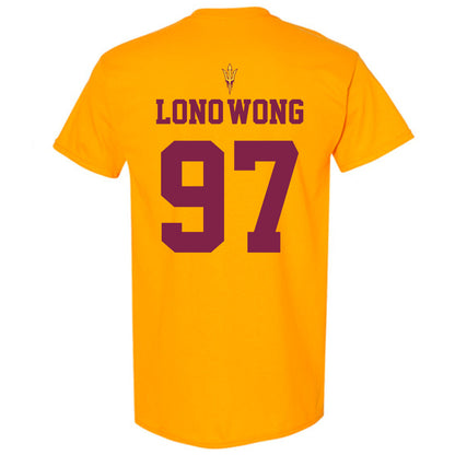 Arizona State - NCAA Football : Blazen Lono-Wong - Homecoming and Salute to Service T-Shirt-1