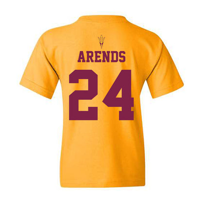 Arizona State - NCAA Football : Coleson Arends - Homecoming and Salute to Service Youth T-Shirt-1