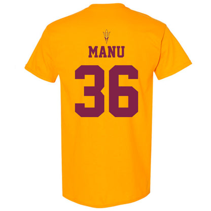 Arizona State - NCAA Football : Salesi Manu - Homecoming and Salute to Service T-Shirt-1