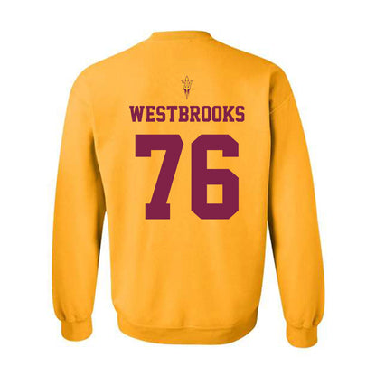 Arizona State - NCAA Football : Champ Westbrooks - Homecoming and Salute to Service Crewneck Sweatshirt-1