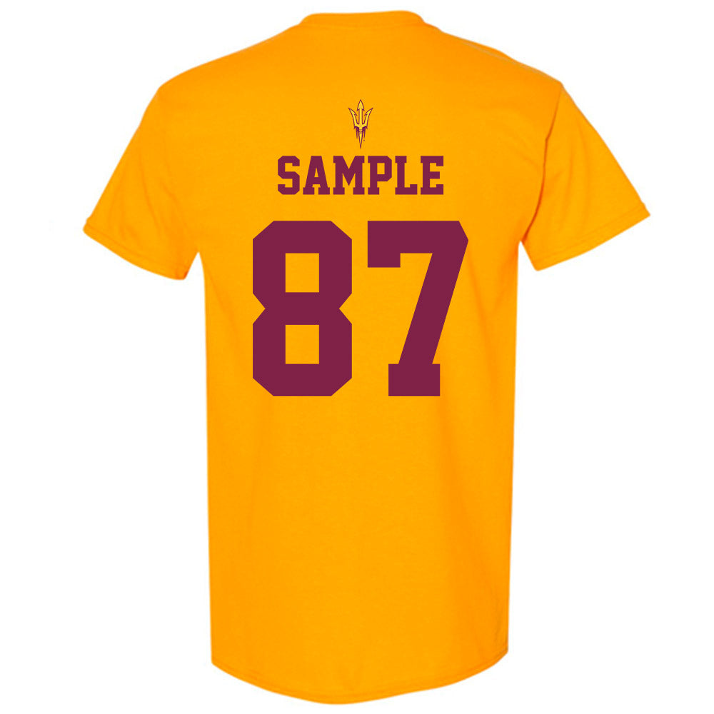 Arizona State - NCAA Football : Zechariah Sample - Homecoming and Salute to Service T-Shirt-1