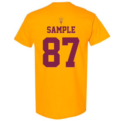 Arizona State - NCAA Football : Zechariah Sample - Homecoming and Salute to Service T-Shirt-1