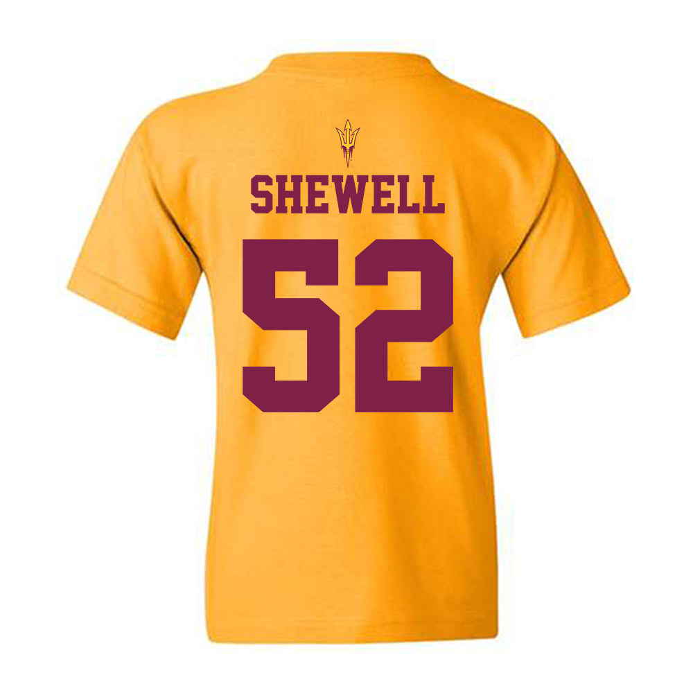 Arizona State - NCAA Football : Ian Shewell - Homecoming and Salute to Service Youth T-Shirt-1