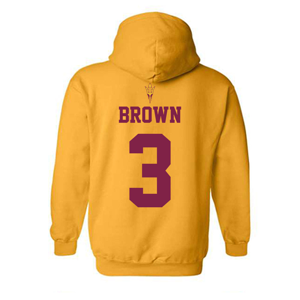 Arizona State - NCAA Football : Raleek Brown - Homecoming and Salute to Service Hooded Sweatshirt-1