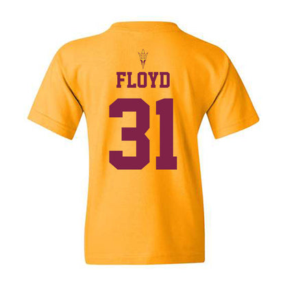 Arizona State - NCAA Football : Kanyon Floyd - Homecoming and Salute to Service Youth T-Shirt-1