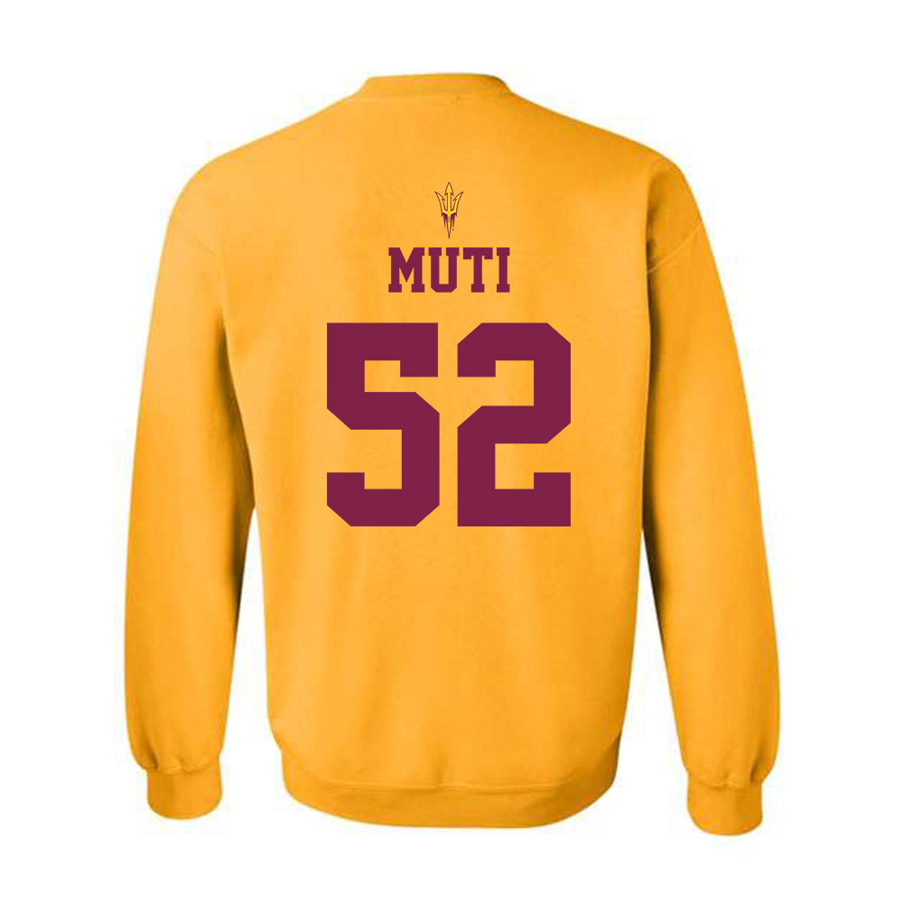 Arizona State - NCAA Football : Ui Muti - Homecoming and Salute to Service Crewneck Sweatshirt-1