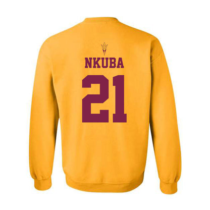 Arizona State - NCAA Football : Tony-Louis Nkuba - Homecoming and Salute to Service Crewneck Sweatshirt-1