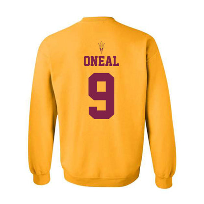 Arizona State - NCAA Football : Elijah ONeal - Homecoming and Salute to Service Crewneck Sweatshirt-1