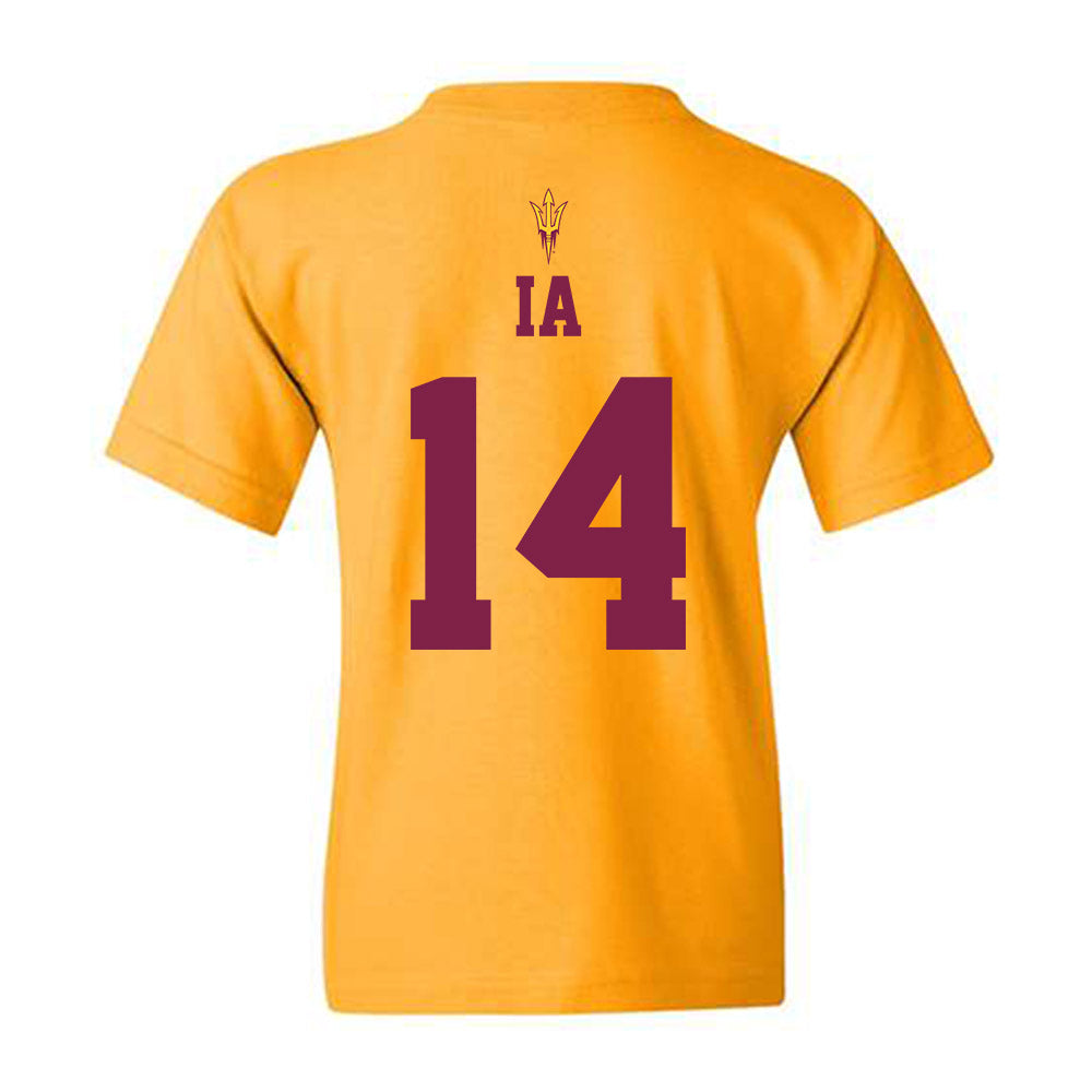 Arizona State - NCAA Football : Aaron Ia - Homecoming and Salute to Service Youth T-Shirt-1