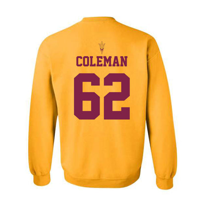 Arizona State - NCAA Football : Ben Coleman - Homecoming and Salute to Service Crewneck Sweatshirt-1