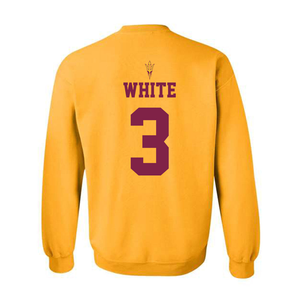 Arizona State - NCAA Football : Juliese White - Homecoming and Salute to Service Crewneck Sweatshirt-1