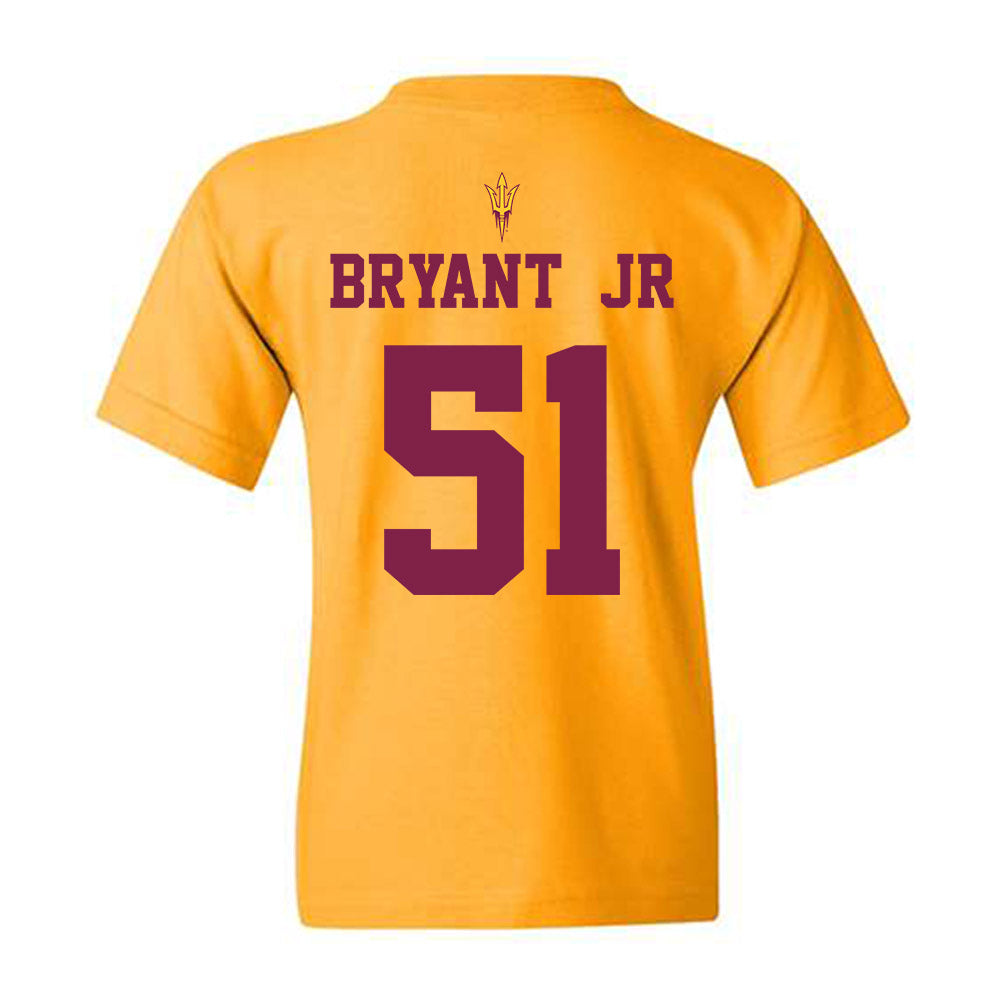 Arizona State - NCAA Football : Desean Bryant Jr - Homecoming and Salute to Service Youth T-Shirt-1