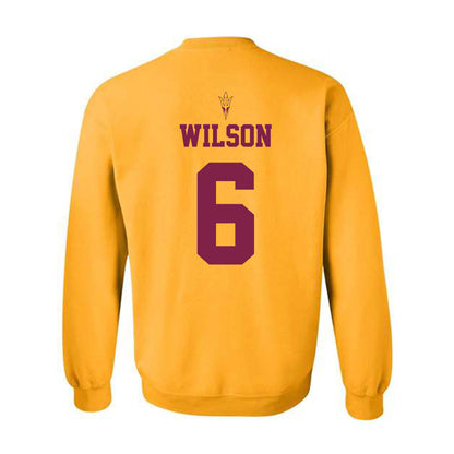 Arizona State - NCAA Football : Adrian Wilson - Homecoming and Salute to Service Crewneck Sweatshirt-1
