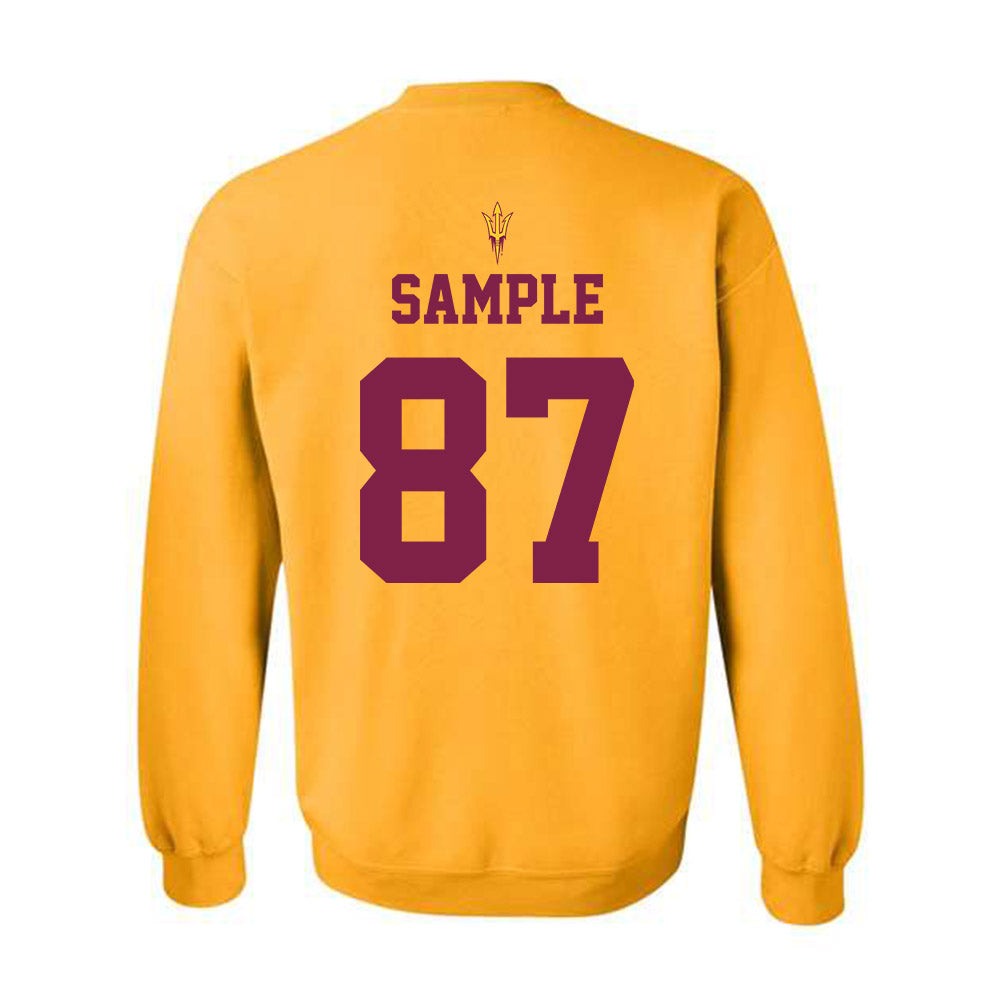 Arizona State - NCAA Football : Zechariah Sample - Homecoming and Salute to Service Crewneck Sweatshirt-1