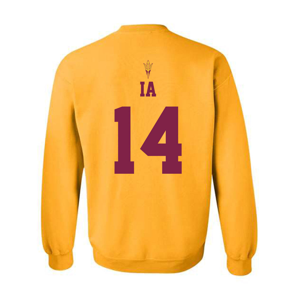 Arizona State - NCAA Football : Aaron Ia - Homecoming and Salute to Service Crewneck Sweatshirt-1