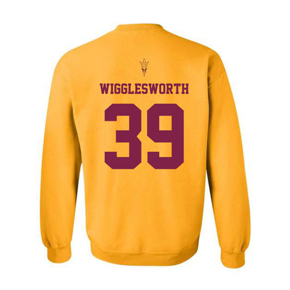 Arizona State - NCAA Football : Tyler Wigglesworth - Homecoming and Salute to Service Crewneck Sweatshirt-1