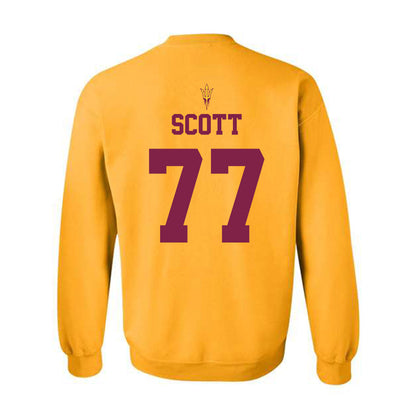 Arizona State - NCAA Football : Kyle Scott - Homecoming and Salute to Service Crewneck Sweatshirt-1