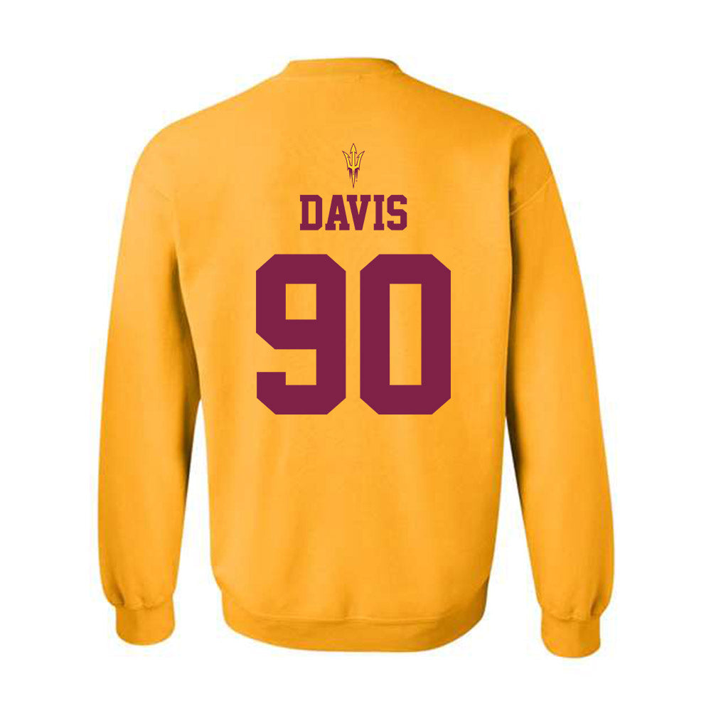 Arizona State - NCAA Football : Cade Davis - Homecoming and Salute to Service Crewneck Sweatshirt-1