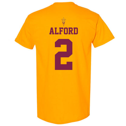 Arizona State - NCAA Football : Xavion Alford - Homecoming and Salute to Service T-Shirt-1